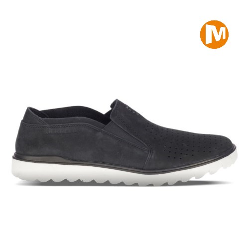 Merrell Downtown Moc Slip-On Schuhe Herren Schwarz [DE-MGAIR]